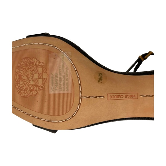 Vince Camuto Vinkely Black Square Toe Kitten Heel Sandal Purple Marbled NWOT 7.5 - Picture 10 of 10